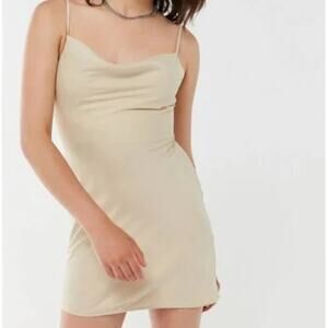 Urban Outfitters Mallory Cowl Neck Slip Dress